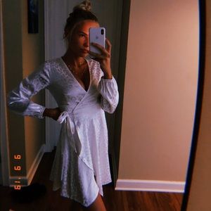 Wrap It Up Leopard Satin Dress